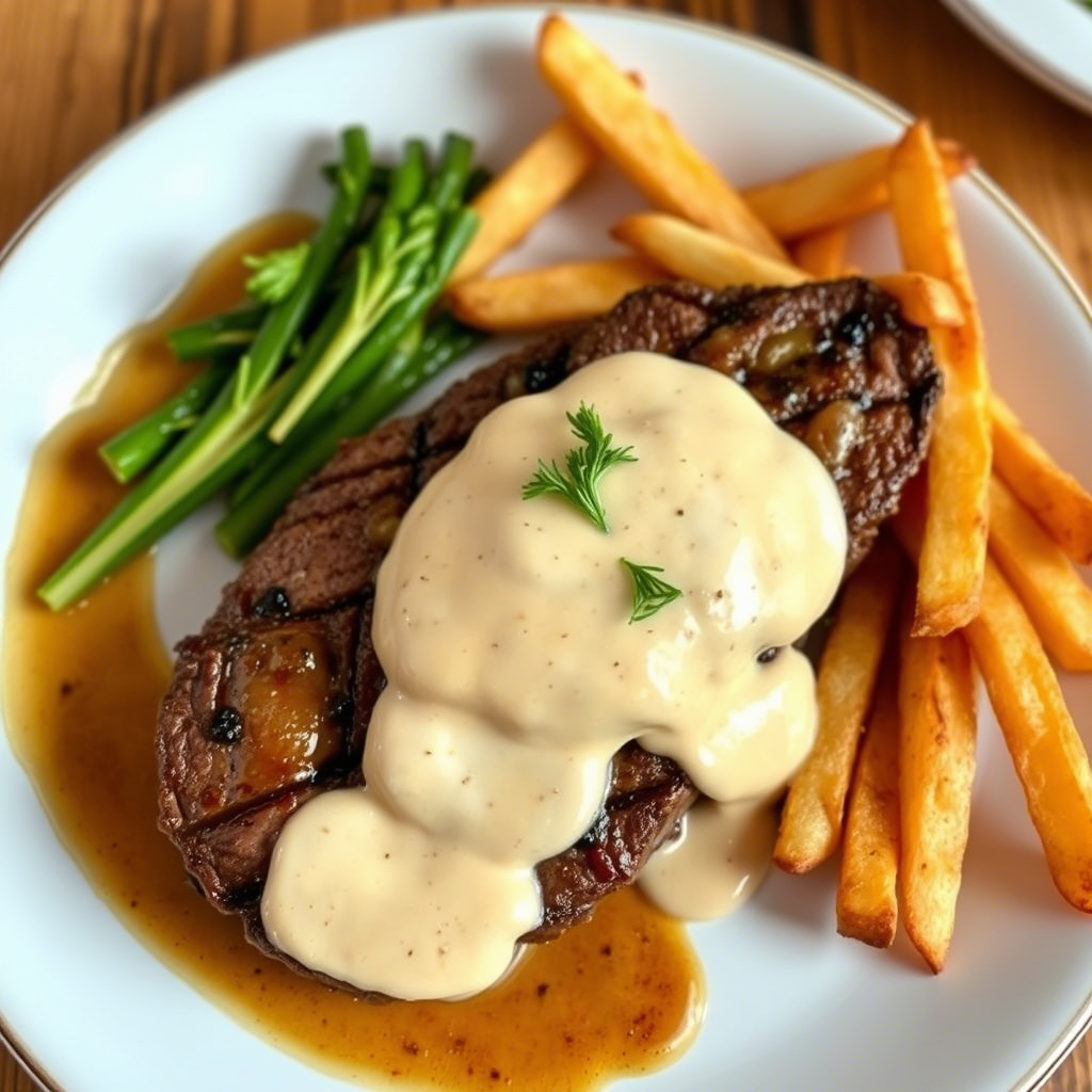 Solomillo de ternera a la crema